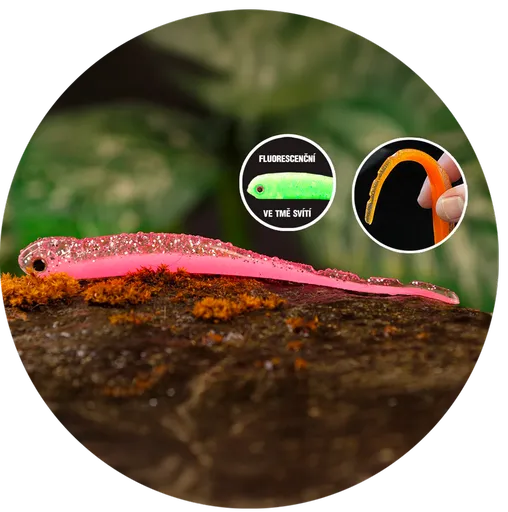 Redbass smáčik big snake pink g uv color - 20 cm 24,5 g