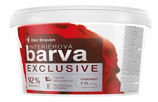 DEN BRAVEN - Interiérová farba EXCLUSIVE biela 15 kg