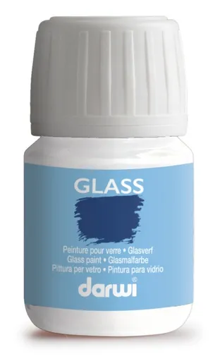 DARWI GLASS - Vitrážne farby na sklo 30 ml biela 700030010