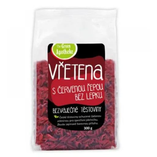 GREEN APOTHEKE Vretená bezlepkové s červenou repou 300 g