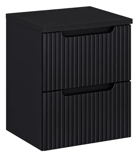 ArtCom Kúpeľňová skrinka s doskou NOVA Black D50/2 | 50 cm