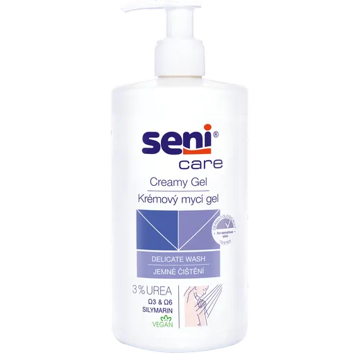 SENI Care Krémový umývací gél s 3% ureou 500 ml, poškodený obal