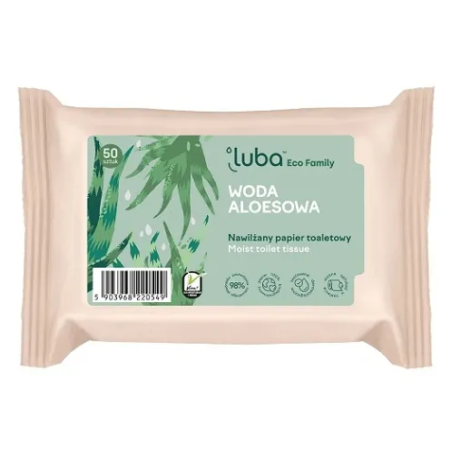 LUBA Vlhčený toaletný papier Aloe 50 ks