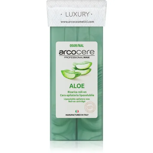 Arcocere Professional Wax Aloe epilačný vosk roll-on náhradná náplň 100 ml