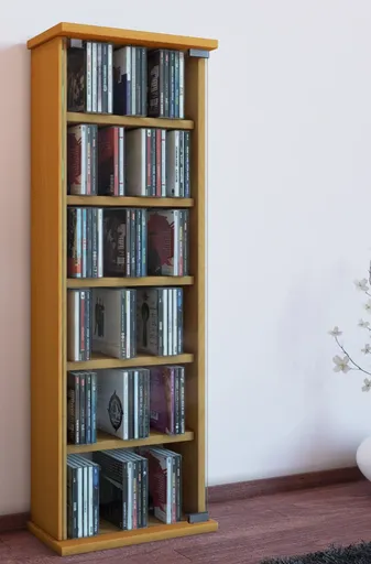 VCM Vitrína na CD a DVD Vetro, buk