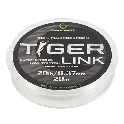 Gardner fluorocarbonový vlasec tiger link 20 m - 0,37 mm 20 lb