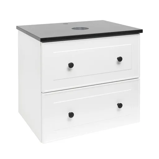 Kúpeľňová skrinka s umývadlom Naturel Forli 60x53x46 cm biela lesk FORLI60BIZ