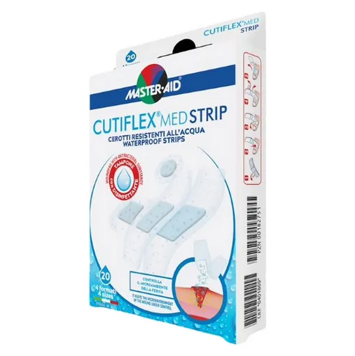 CUTIFLEX Med Náplasti do vody 4 veľkosti 20 ks