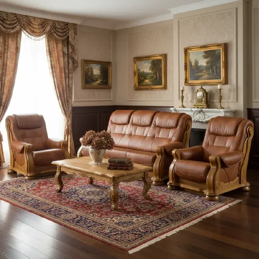 Pyka Kožená sedacia súprava CEZAR II Prevedenie: Zostava 3+2+1