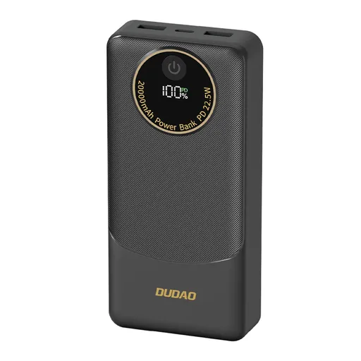 DUDAO K12 Pro 22.5W Powerbank 20 000 mAh čierna