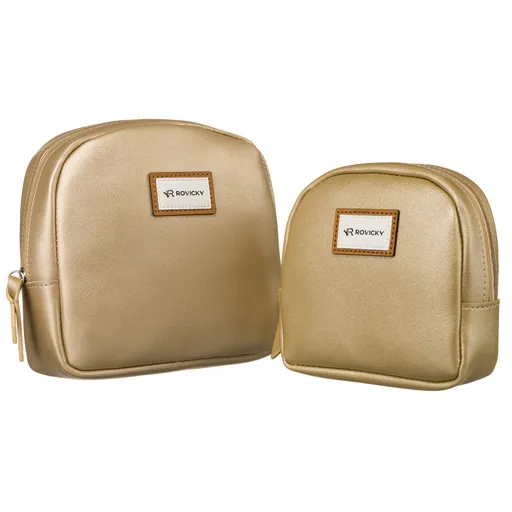 Sada dvoch dámskych kozmetických tašiek z ekologickej kože - Rovicky