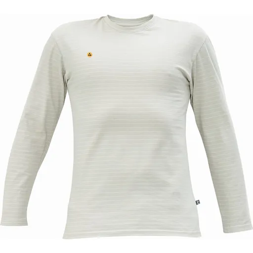 Cerva Antistatické tričko s dlhým rukávom NOYO ESD - Šedá | 2XL