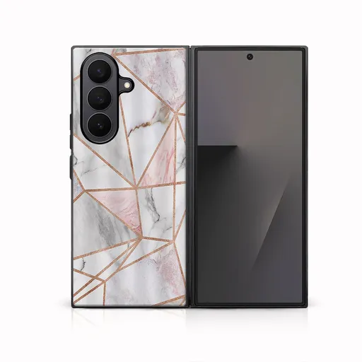 MY ART Ochranný kryt pre Samsung Galaxy Z Fold7 5G PINK MARBLE (143)