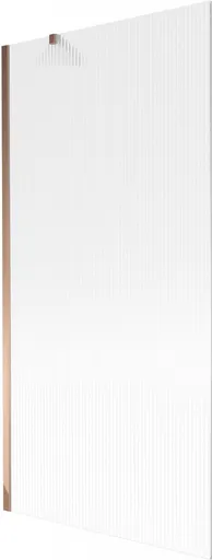 MEXEN/S - Next vaňová zástena FIX 90 x 150, prúžky, ružové zlato 895-090-000-00-09-60