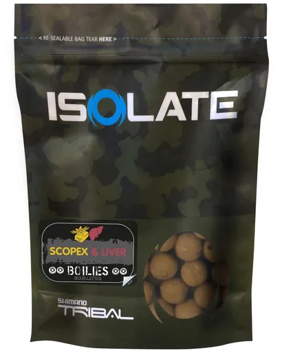Shimano boilie isolate scopex liver - 18 mm 1 kg