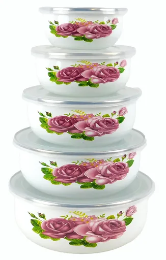 MAKRO - Miska s poklopom 5ks