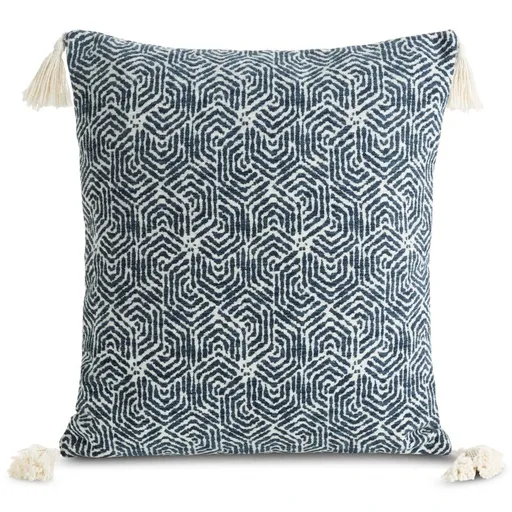 ArtFir Obliečka na vankúš FABIA 02 | tmavomodrá/krémová 45 x 45 cm