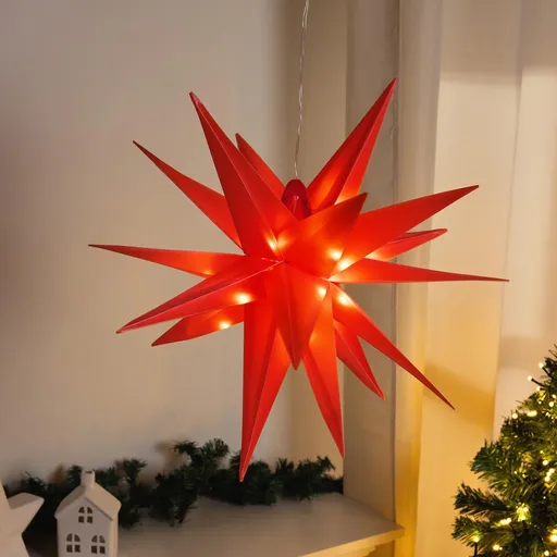 Haushalt international LED Hvězda, červená, 56 cm