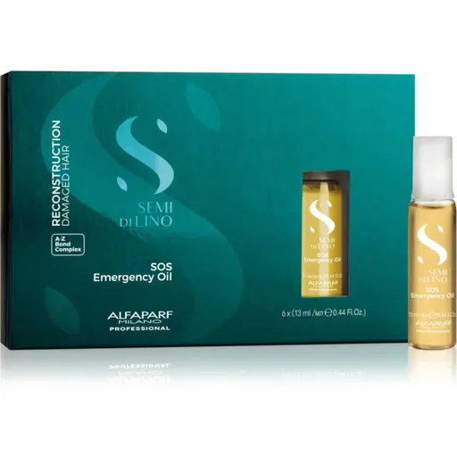 Alfaparf Milano Semi di Lino Reconstruction Reparative ošetrujúci olej pre posilnenie vlasov 6x13 ml