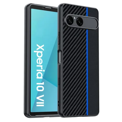 CARBON Ochranný obal pre Sony Xperia 10 VII BLACK-BLUE