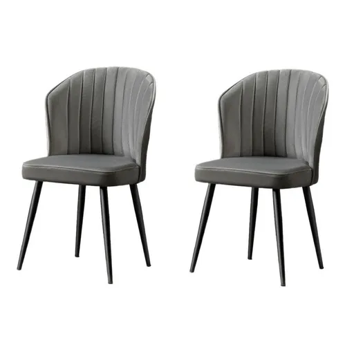 Súprava jedálenských stoličiek Rubi Grey, 2 ks