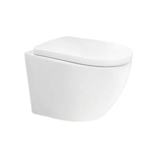 Mereo WC závesné kapotované, Smart Flush RIMLESS, 490x370x360, keramické, vr. sedátka CSS126 VSD82T2