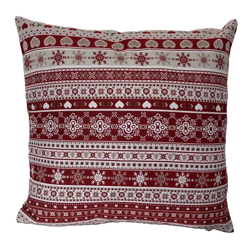 Polášek Obliečka na vankúšik so zimnými motívmi - Vianočné vločky | 40 x 40 cm