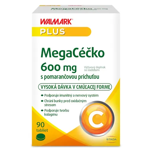 WALMARK MegaCéčko 600 mg 90 cmúľacích tabliet