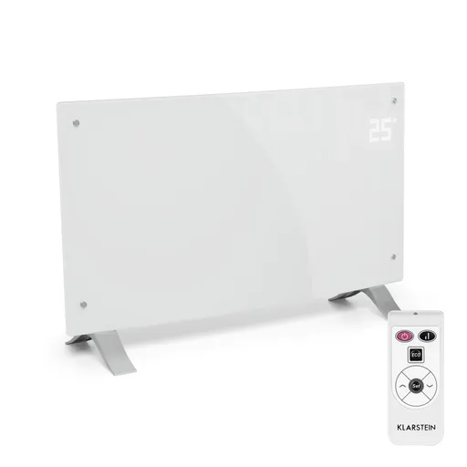 Klarstein Bornholm Curved, konvektor, 2000 W, termostat, časovač, biely