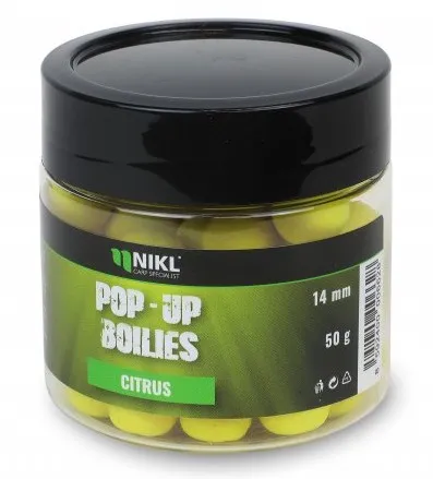 Nikel plávajúce pop-up boilies citrus - 18 mm 50 g