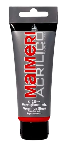 MAIMERI ACRILICO - Akrylové farby 280 - vermilion hue, 0,075 L