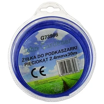 GEKO Struna do sekačky modrá, 2,4mm, 30m, hvězdivocý profil, nylon (G73986)