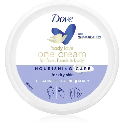 Dove Body Love Rich Nourishing Cream výživný krém na tvár, ruky a telo 250 ml
