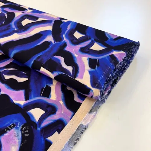 Viskóza RADIANCE Night wave digital print