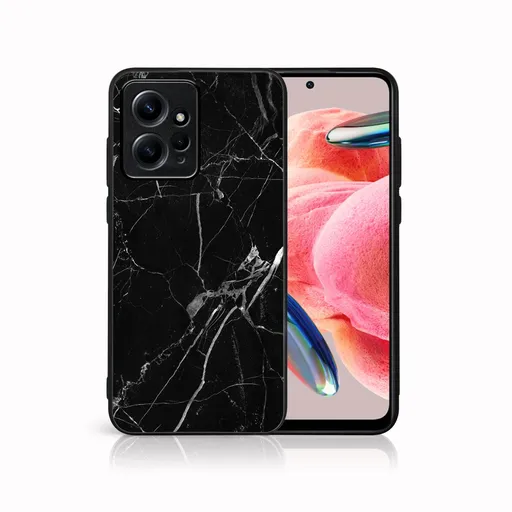 MY ART Ochranný obal Xiaomi Redmi Note 12 BLACK MARBLE (142)