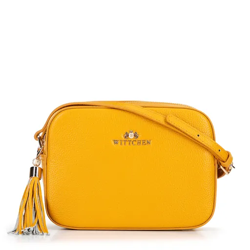 Dámska kožená crossbody kabelka Wittchen so strapcom 29-4E-014-Y