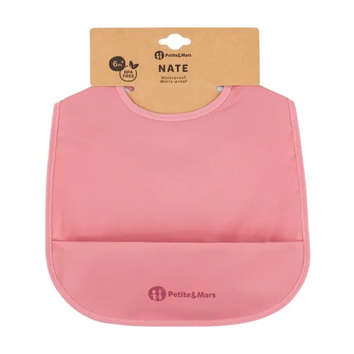 PETITE&MARS Podbradník PU Nate Dusty Rose 6m+