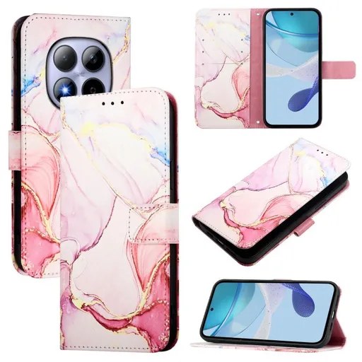 ART MARBLE Peňaženkový kryt pre Xiaomi Redmi Note 15 Pro 5G ROSE GOLD