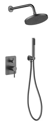 BESCO BESCO - Podomietkový sprchový set DECCO/ILLUSION I Grafitová BABPDIIGR
