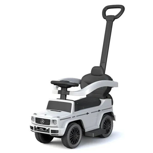 Baby Mix Detské odrážadlo s vodiacou tyčouMercedes Benz G-Class, biela