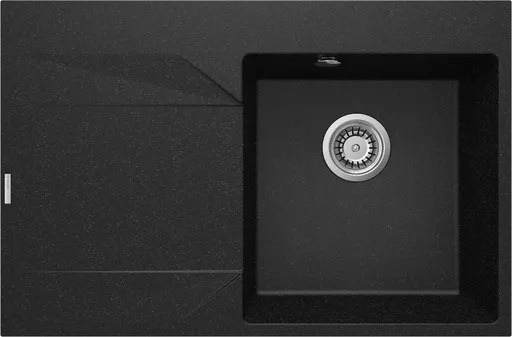 DEANTE DEANTE - Evora grafitový granitový drez, 1-bowl s odkvapkávacou plochou - vľavo ZQJ_211L
