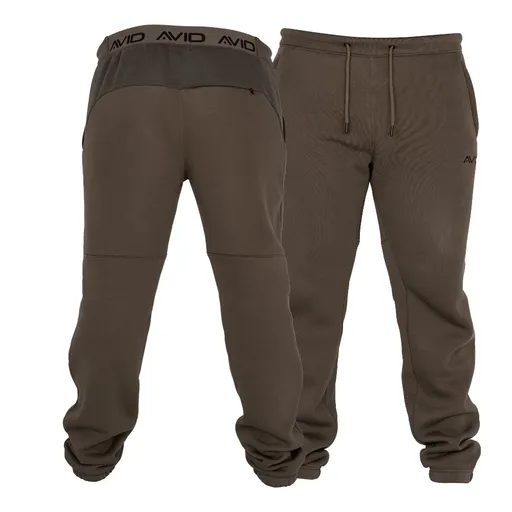 Avid carp tepláky compound joggers brown - xl