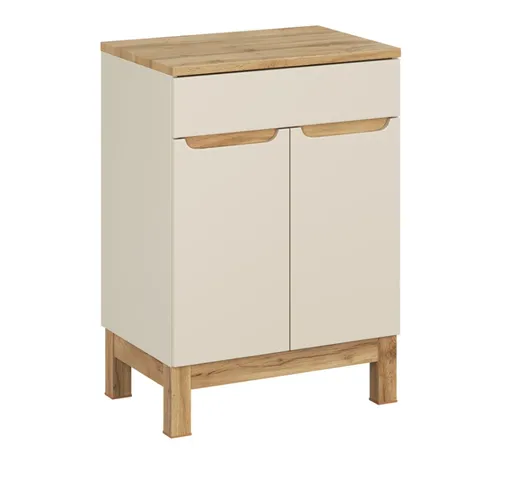 ArtCom Kúpeľňová skrinka s doskou BALI Cashmere D60/1 | 60 cm