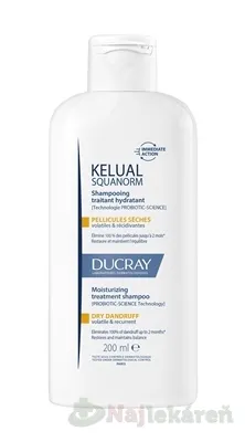 Ducray Squanorm šampón proti suchým lupinám Anti-Dandruff treatment Shampoo dry dandruff 200 ml