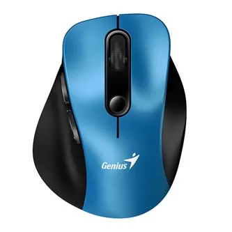 Myš bezdrátová, Genius Ergo 9000S 31030038401, černo-modrá, optická, 2400DPI