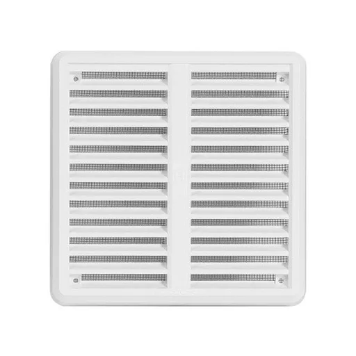 HACO vetracia mriežka so sieťkou, krytka 15x15 cm biela VM1515KB