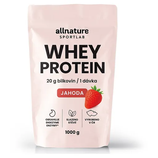 ALLNATURE Sportlab whey proteín jahoda 1000 g