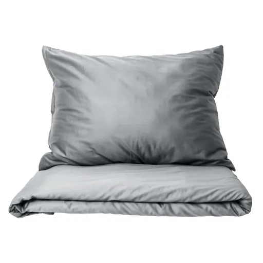 Polášek Obliečky z bavlneného saténu - Light grey | 140 x 200 cm / 70 x 90 cm
