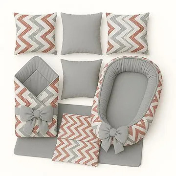 BabyTýpka sada L – Cikcak Red Grey (8594201222047)