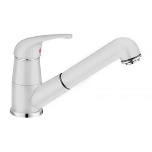 Blanco Daras - S drezová batéria s vyťahovacou sprškou biela 517735